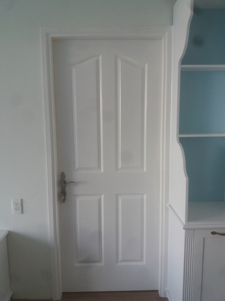 Cửa gỗ công nghiệp HDF sơn - cửa phòng ngủ giá rẻ.