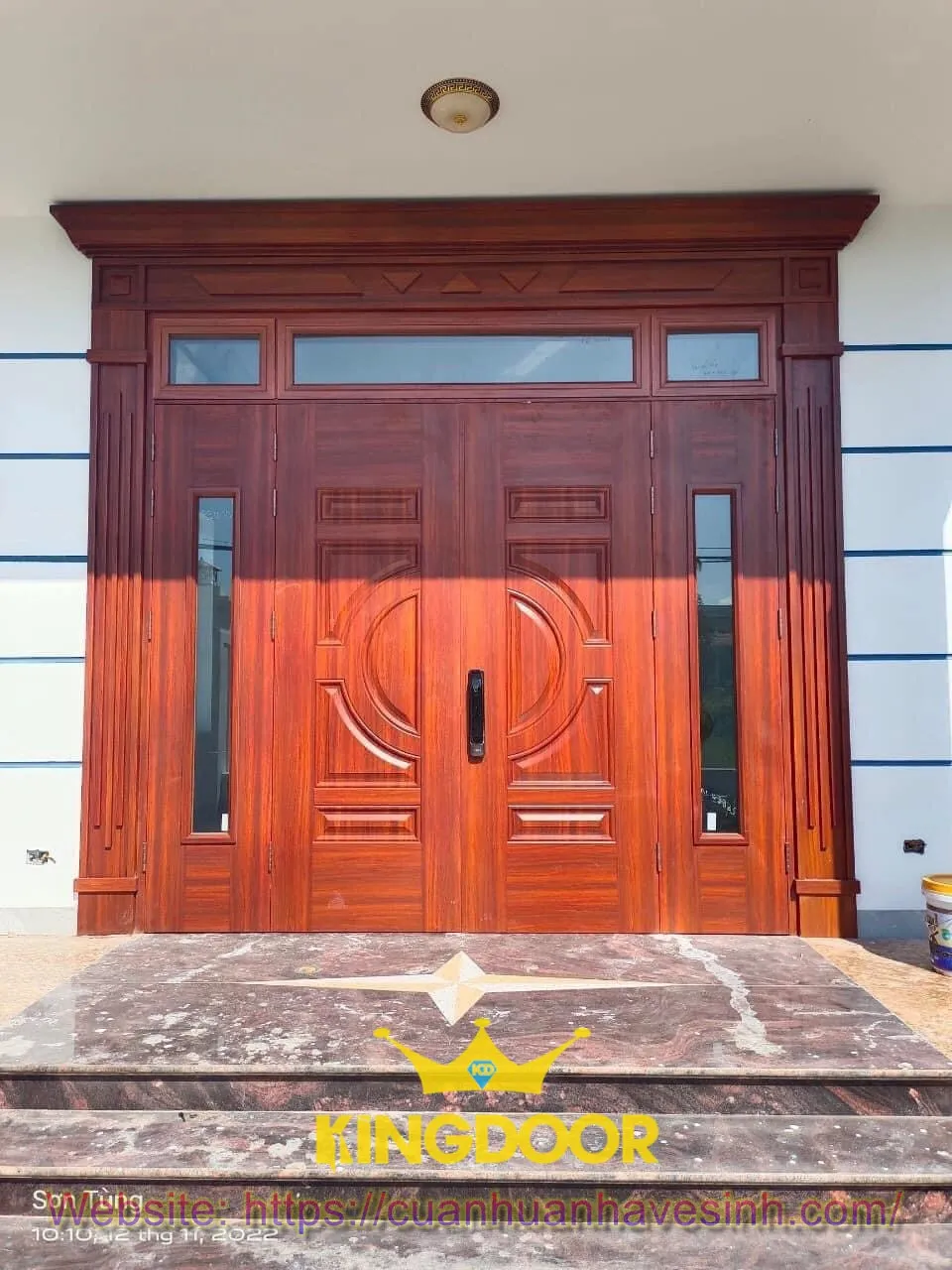 Cửa thép vân gỗ tại Vũng Tàu – Dòng cửa sang trọng, bền bỉ. Cua-thep-van-go-luxury