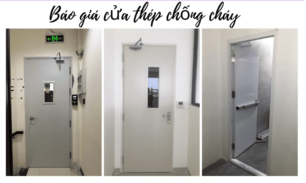 báo giá cửa thép chống cháy